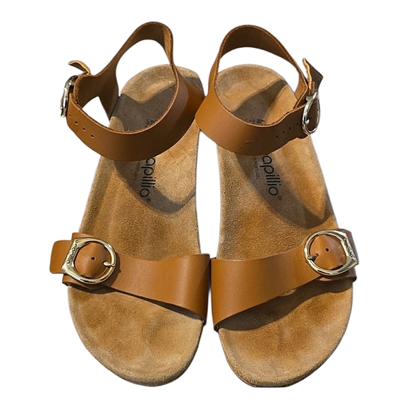 Birkenstock Soley Papillio Women's Tan Wedge Sandals Size 42, 10 US - Picture 2 of 7